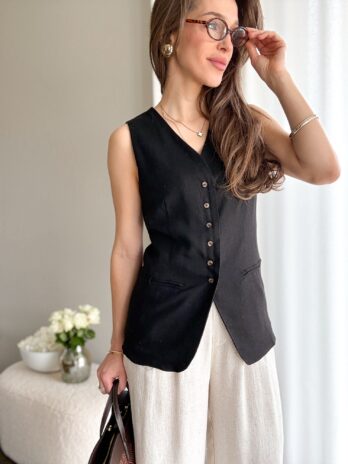 Kamizelka Maison czarna