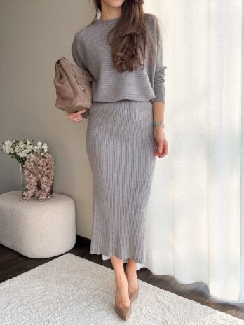 Komplet Margaret szary