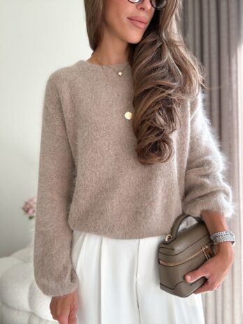 Sweter baby alpaca – beż