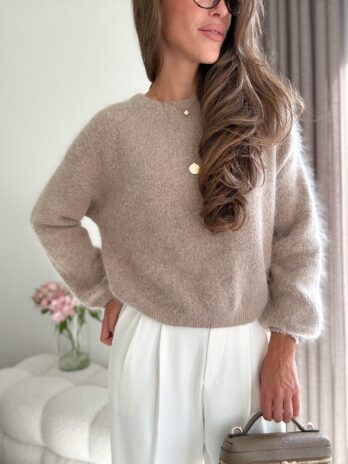 Sweter baby alpaca – beż