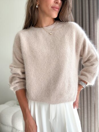 Sweter baby alpaca – ecru