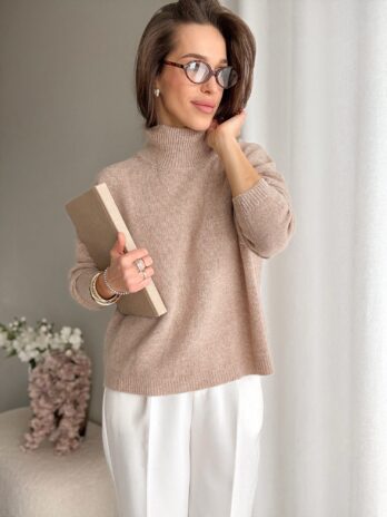 Golf Basic 100% wełna merino beż