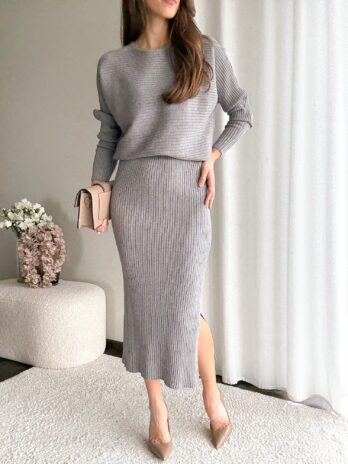 Komplet Margaret szary