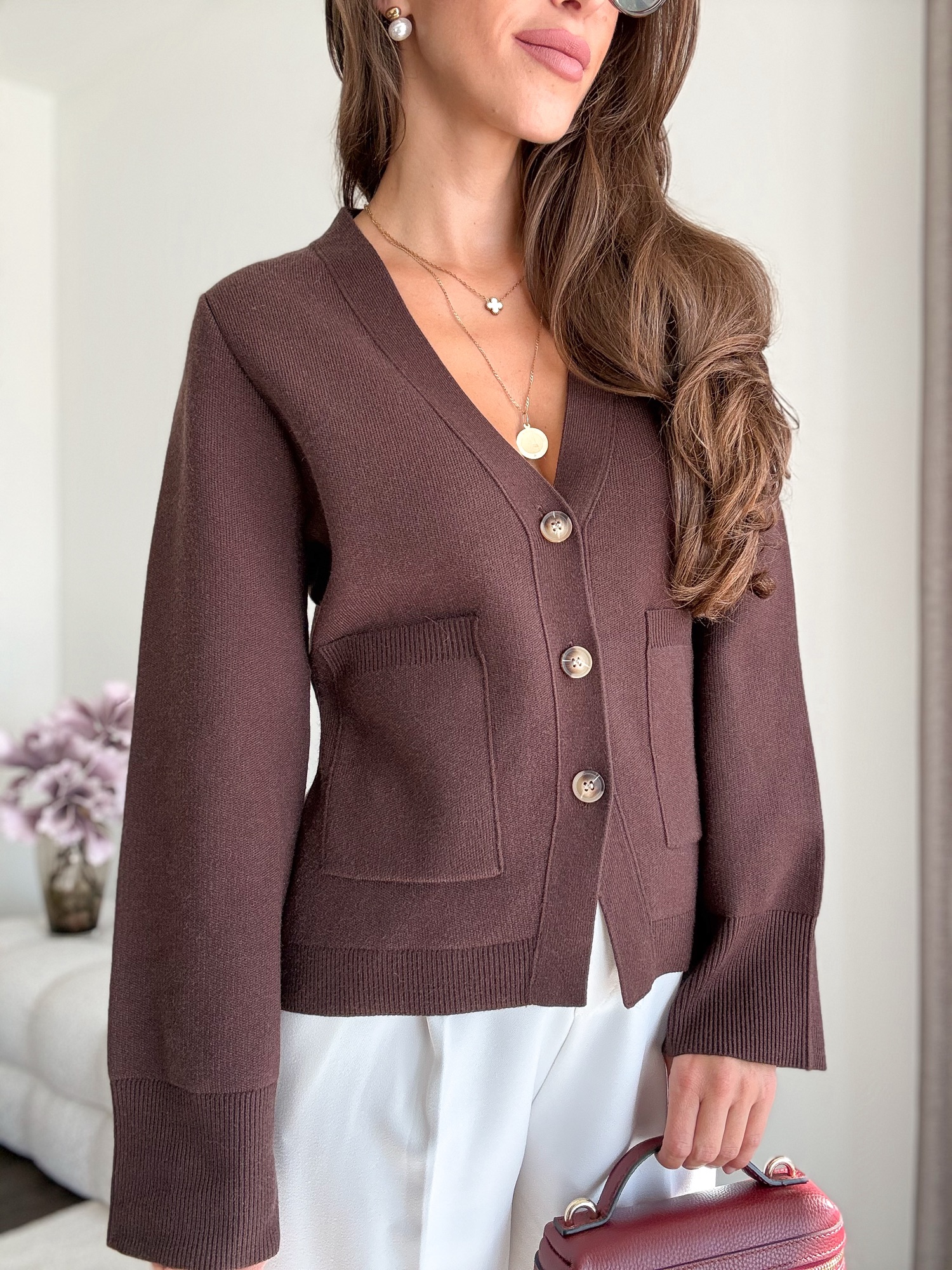 Cardigan Holy brąz - obrazek 4