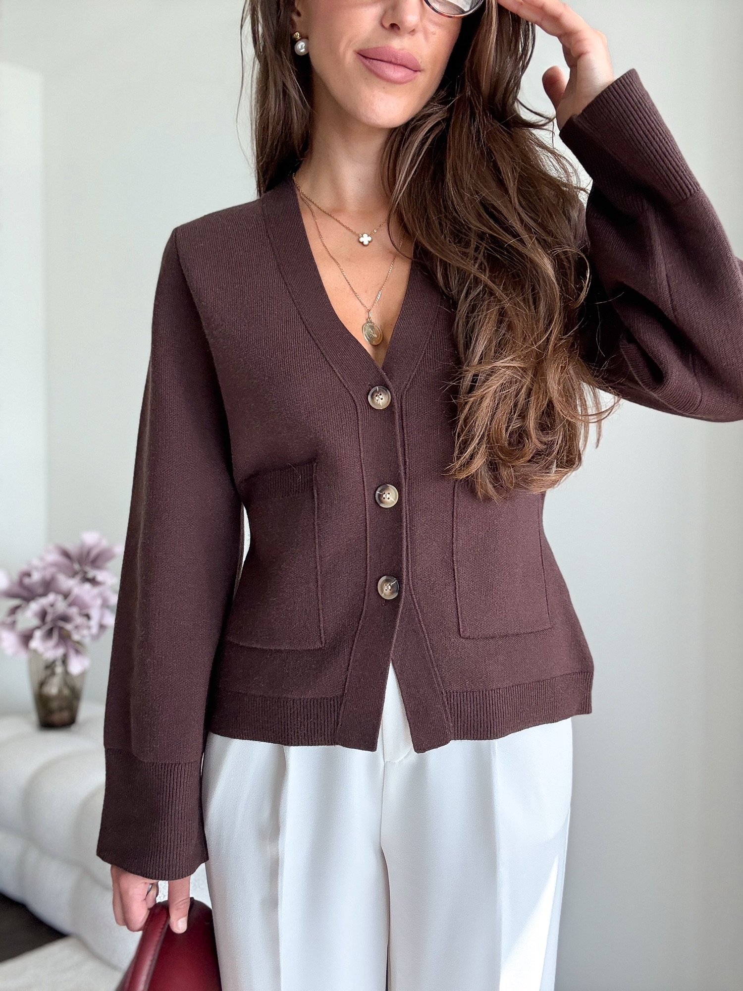 Cardigan Holy brąz - obrazek 3