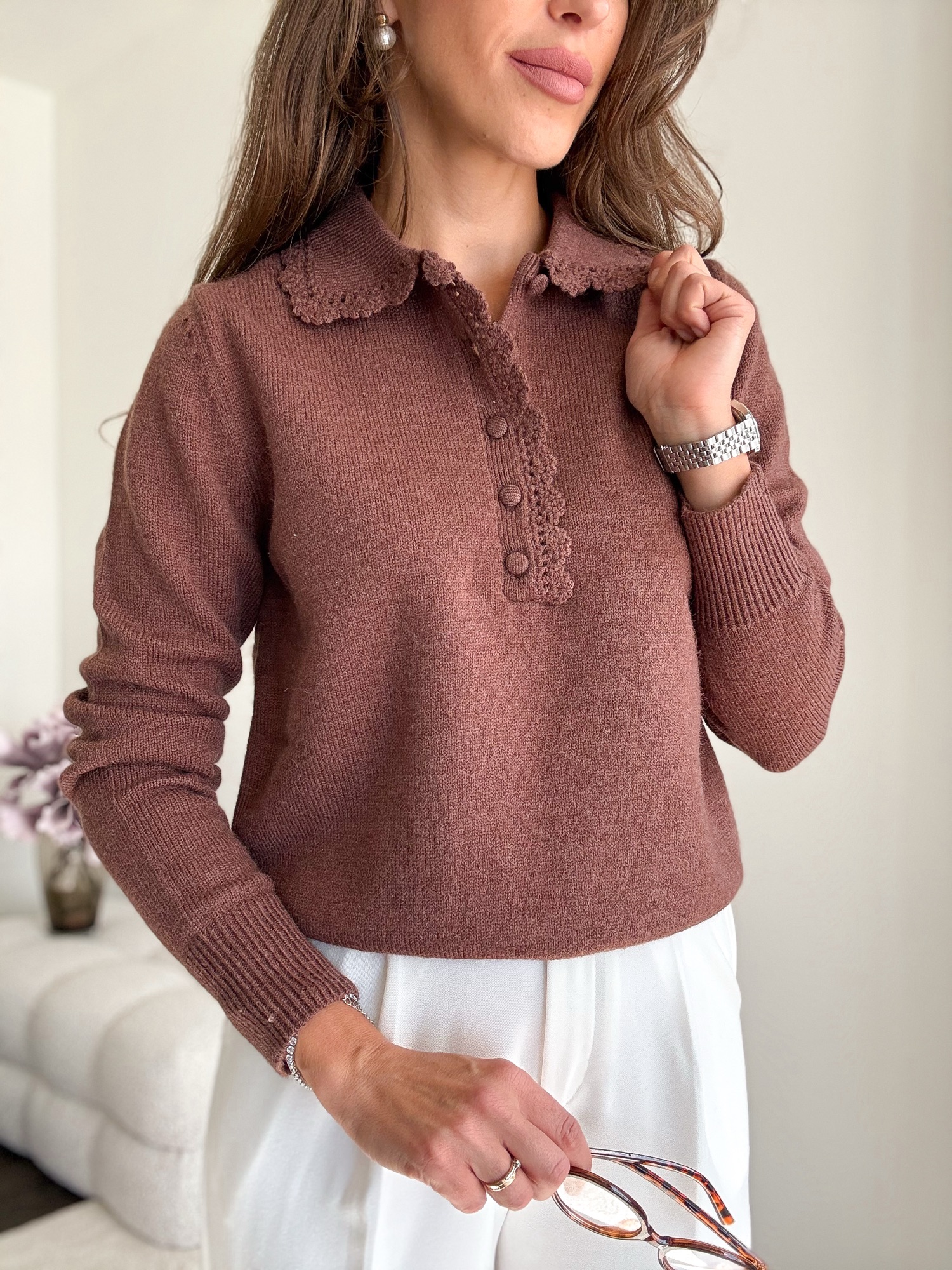 Sweter Paloma brąz - obrazek 2