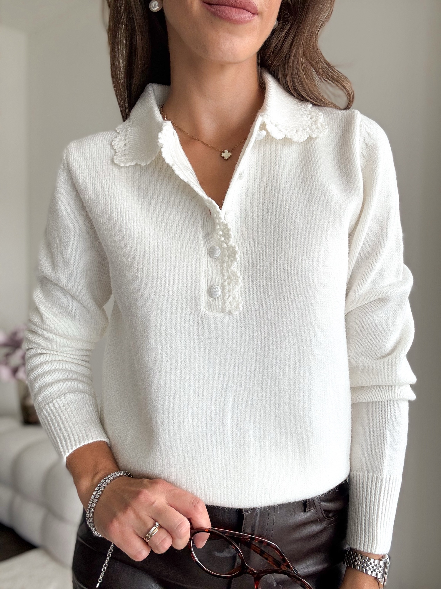 Sweter Paloma biel - obrazek 4