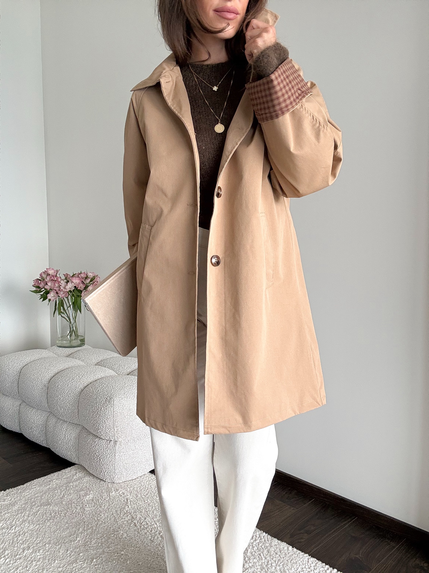Trencz Madison - camel - obrazek 7