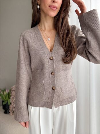 Cardigan Holy taupe