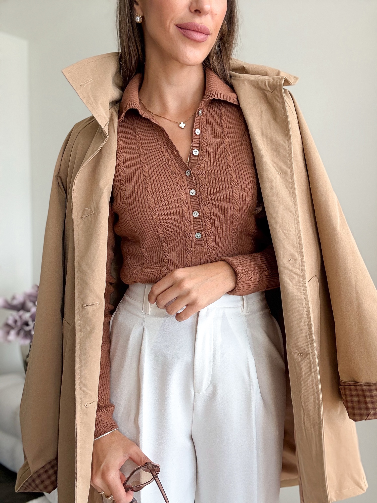 Trencz Madison - camel - obrazek 8