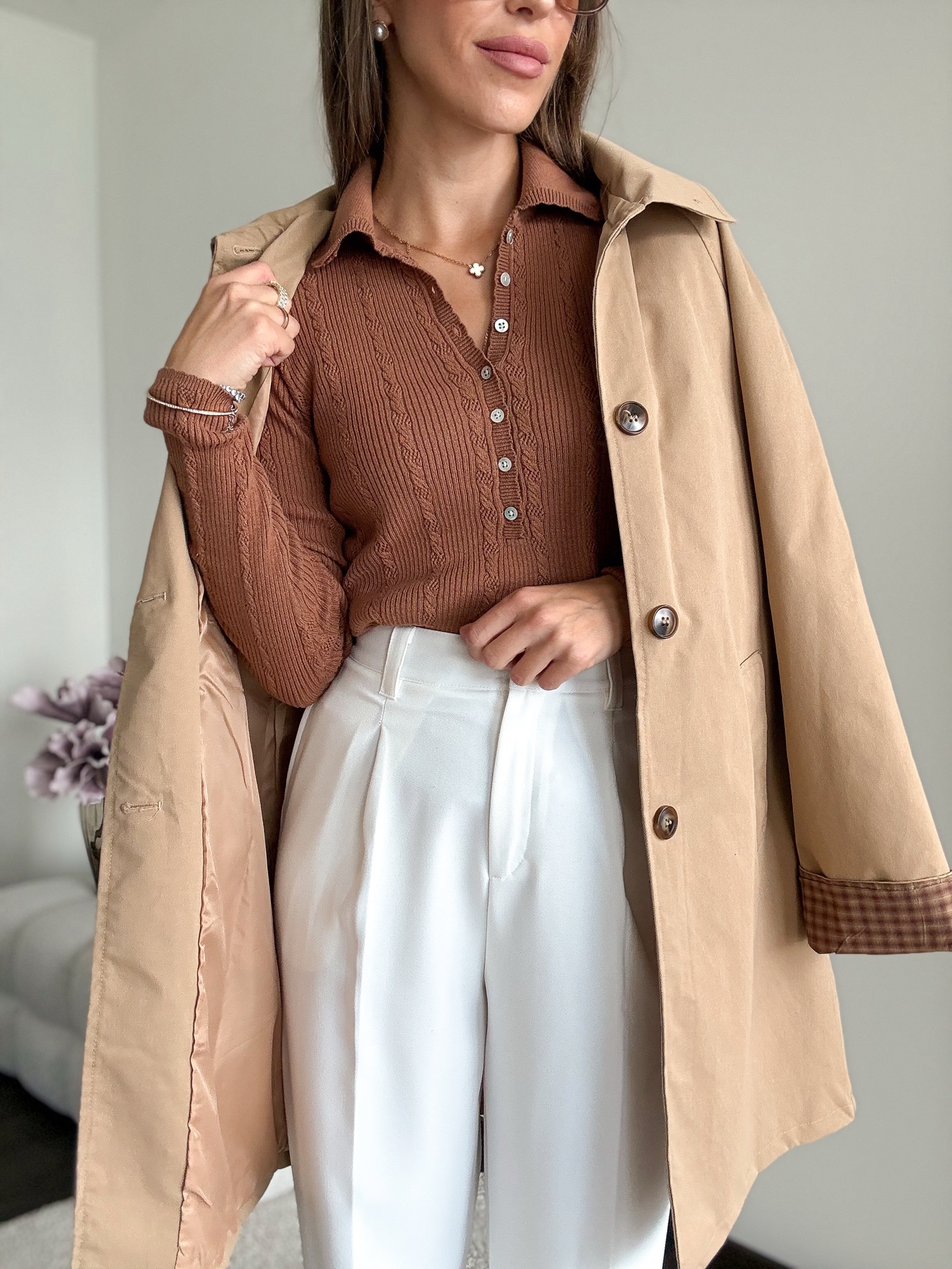 Trencz Madison - camel - obrazek 3