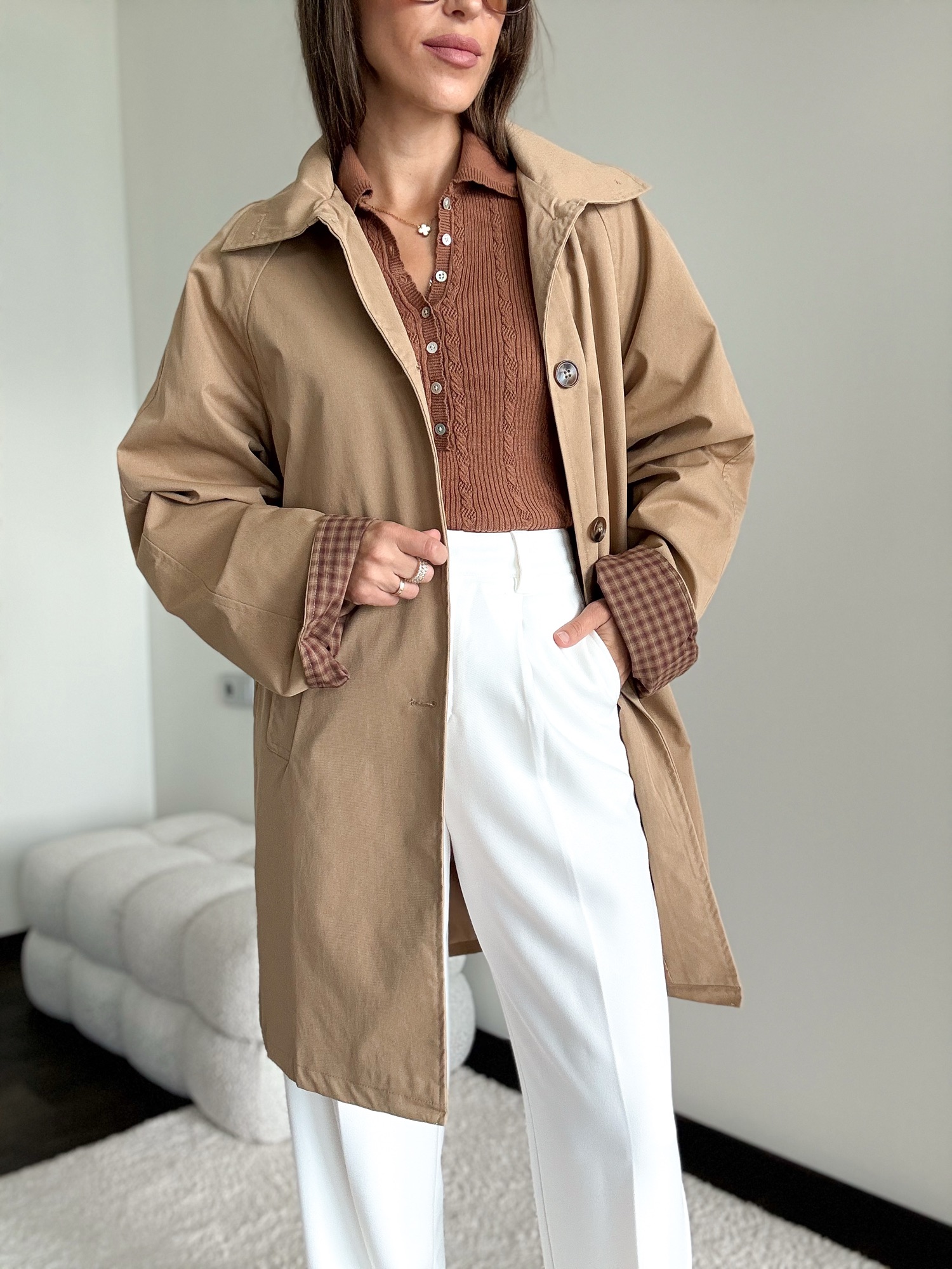 Trencz Madison - camel - obrazek 2