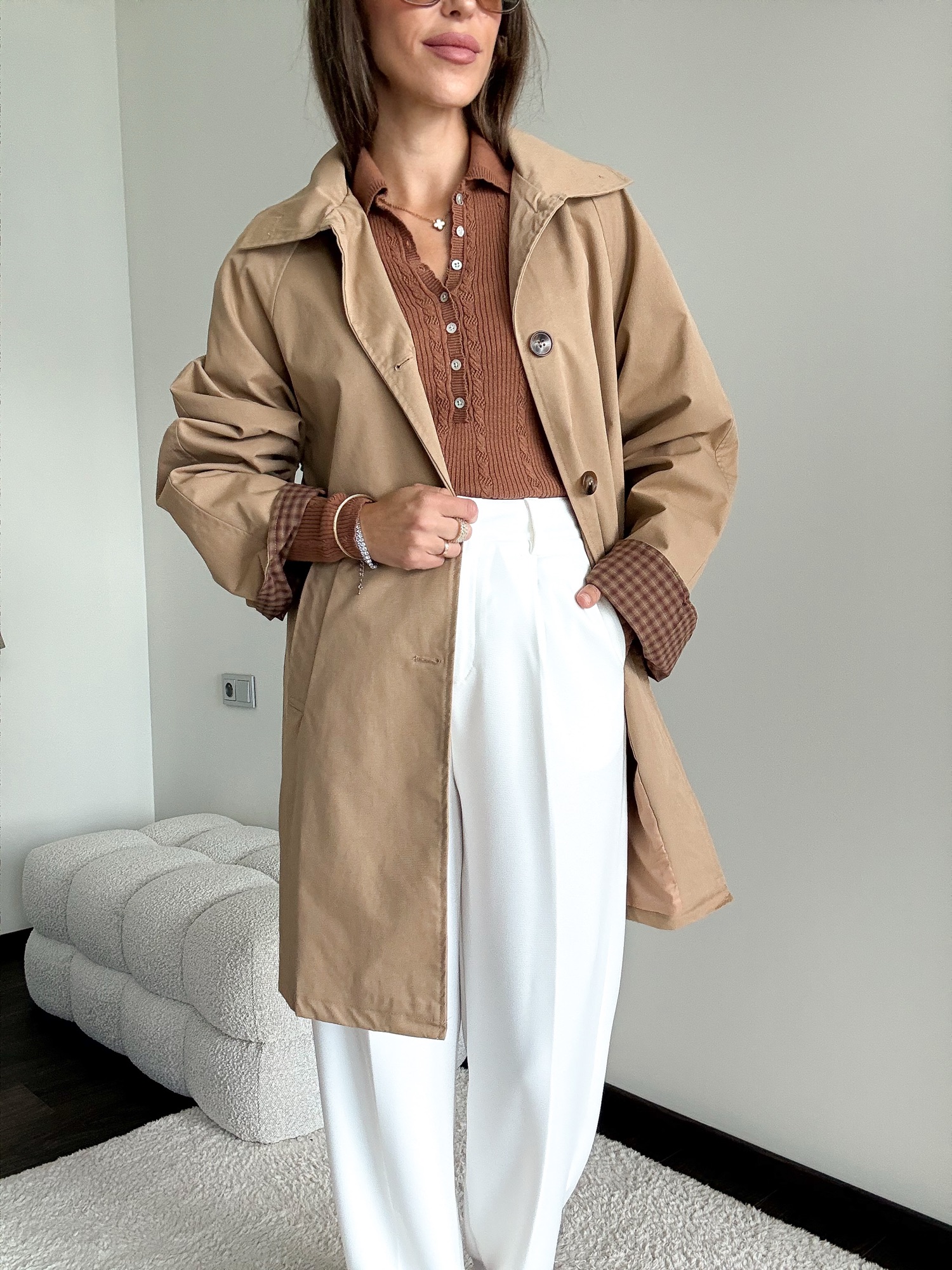 Trencz Madison - camel - obrazek 6