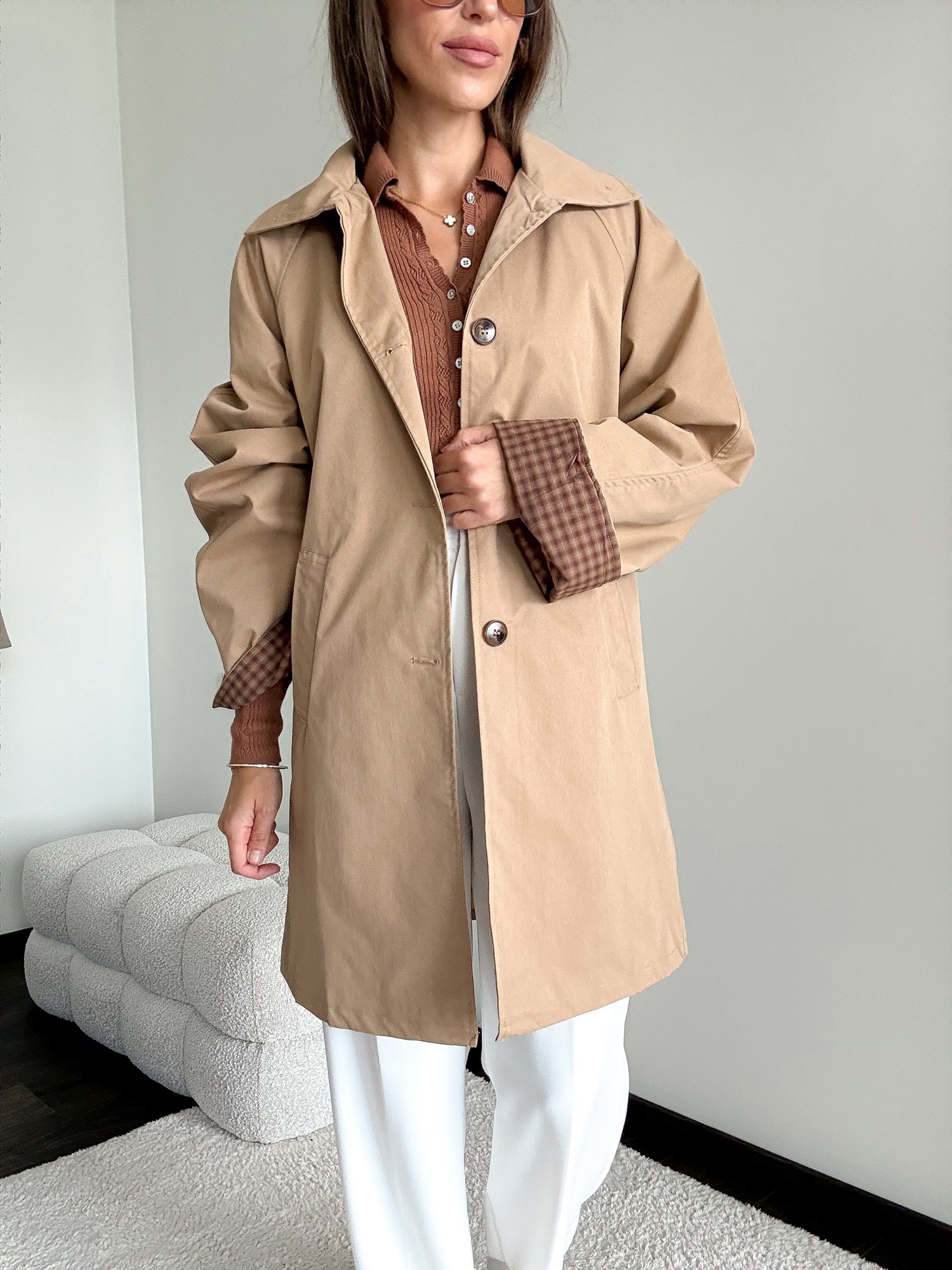 Trencz Madison - camel - obrazek 5