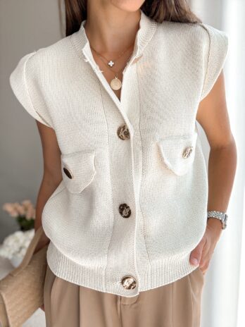 Kamizelka Purple – ecru