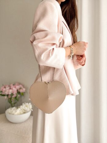 Torebka serduszko beż