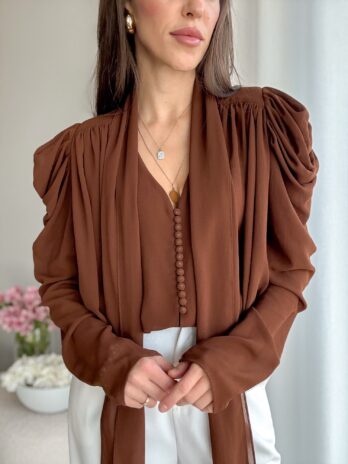 Koszula Sanah kasztan