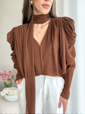 Koszula Sanah kasztan