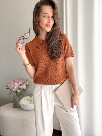 Bluzka Beno kasztan – 100% bawełna