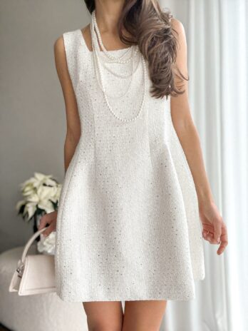 Koktajlowa sukienka Chloe biała