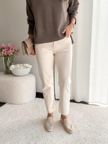 Jeansy Mery – ecru