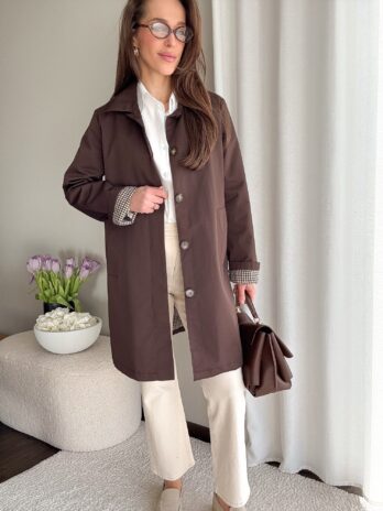 Płaszcz Club brąz