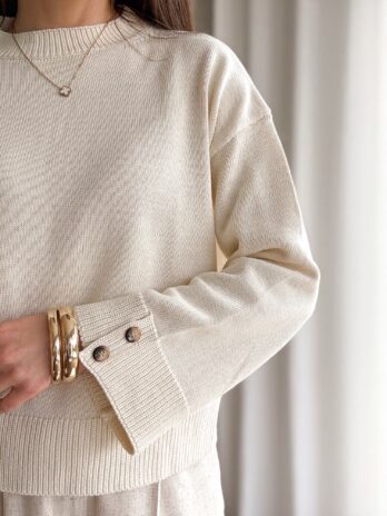 Sweter Sally 100% bawełna ecru