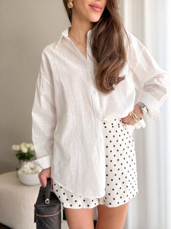 Lniana koszula Ibiza biel