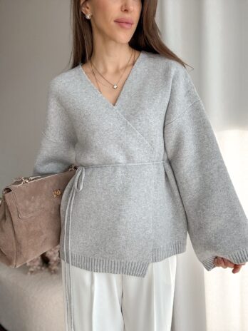 Cardigan Capri szary