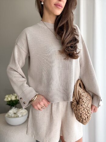 Sweter Sally 100% bawełna beż