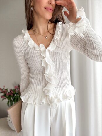 Bluzka Holly – śmietanka