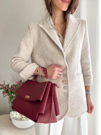 Wełniana marynarka Wool beż