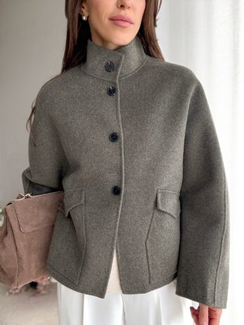 Kurtka z wełną Sara khaki