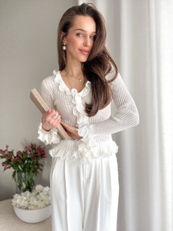 Bluzka Holly – śmietanka