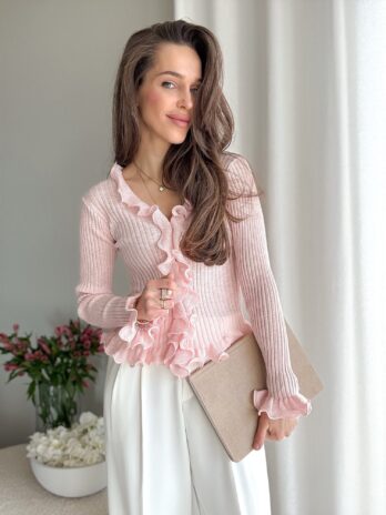 Bluzka Holly – jasny róż