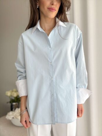 Bawełniana koszula Alex błękit