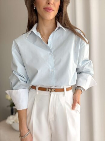 Bawełniana koszula Alex błękit