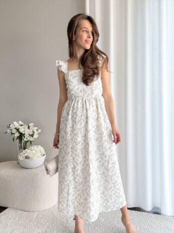 Sukienka w kwiatki Rosalie róż