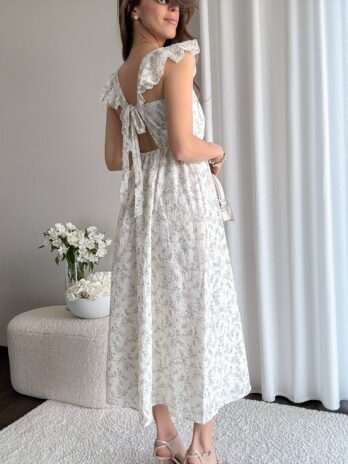 Sukienka w kwiatki Rosalie róż