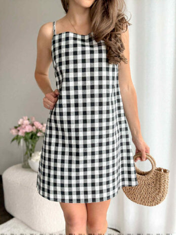 Sukienka w kratkę