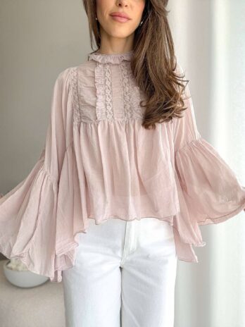 Bluzka Valentina pudrowy róż